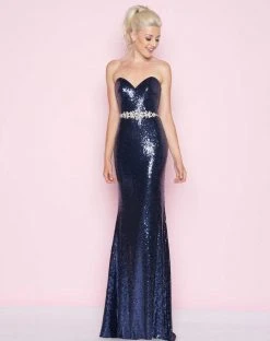 Formal Gowns Mac Duggal - 77427L Strapless Sweetheart Sequined Gown