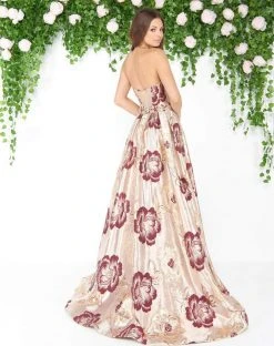 Mac Duggal - 79169D Strapless Sheath Gown With Overskirt Formal Gowns 5 Mac Duggal - 79169D Strapless Sheath Gown With Overskirt Formal Gowns