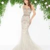 Mac Duggal - 79180D Slim Straps Beaded Mermaid Gown