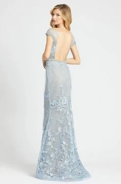 Mac Duggal - 79182D Bead And Lace Embellished Sheath Dress Formal Gowns