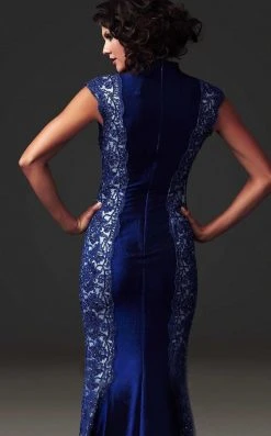 Formal Gowns Mac Duggal - 80253 Deep V-neck Mermaid Dress