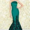 Formal Gowns Mac Duggal - 80761D Floral Lace Pleated Mermaid Dress