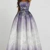 Mac Duggal Ballgowns - 12310H Strapless Pleated Ballgown With Train 1 Mac Duggal Ballgowns - 12310H Strapless Pleated Ballgown With Train