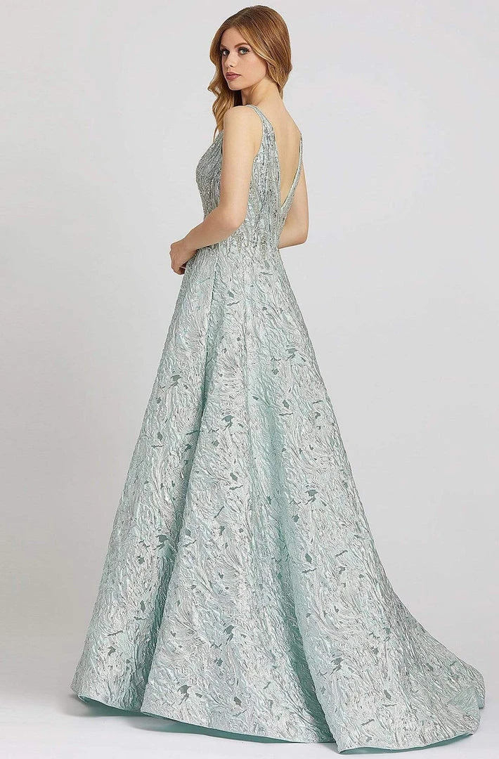 Mac Duggal Ballgowns - 40996H Embellished Plunging V-Neck Ballgown Formal Gowns 4 Mac Duggal Ballgowns - 40996H Embellished Plunging V-Neck Ballgown Formal Gowns