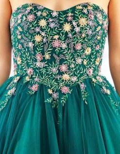 Mac Duggal Ballgowns - 50523H Embroidered Strapless Pleated Ballgown 6 Mac Duggal Ballgowns - 50523H Embroidered Strapless Pleated Ballgown