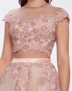 Mac Duggal Ballgowns - 50524H Two Piece Embellished Ballgown Formal Gowns