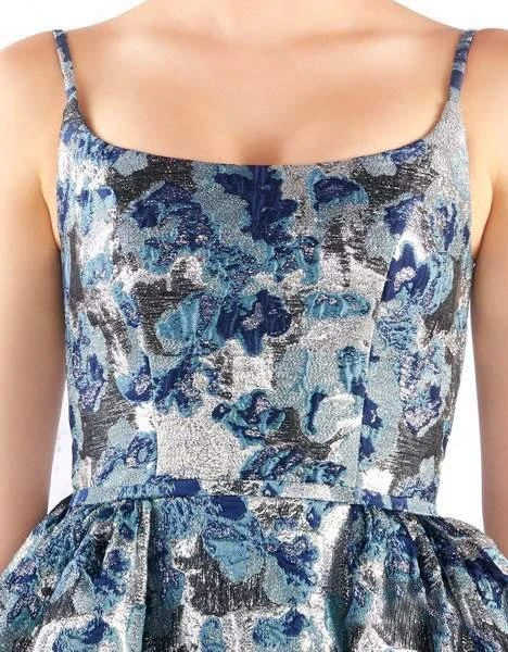 Formal Gowns Mac Duggal Ballgowns - 66598H Metallic Embossed Straight-Across Gown 4 Formal Gowns Mac Duggal Ballgowns - 66598H Metallic Embossed Straight-Across Gown