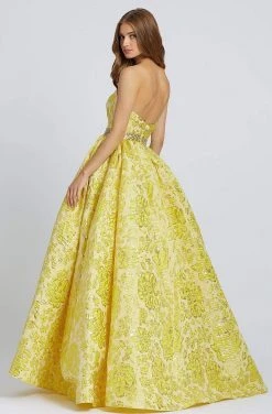 Mac Duggal Ballgowns - 66719H Sweetheart Metallic Floral Ballgown