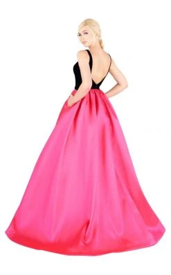 Mac Duggal Ballgowns - 66720H Vibrant Plunging Sweetheart Ballgown