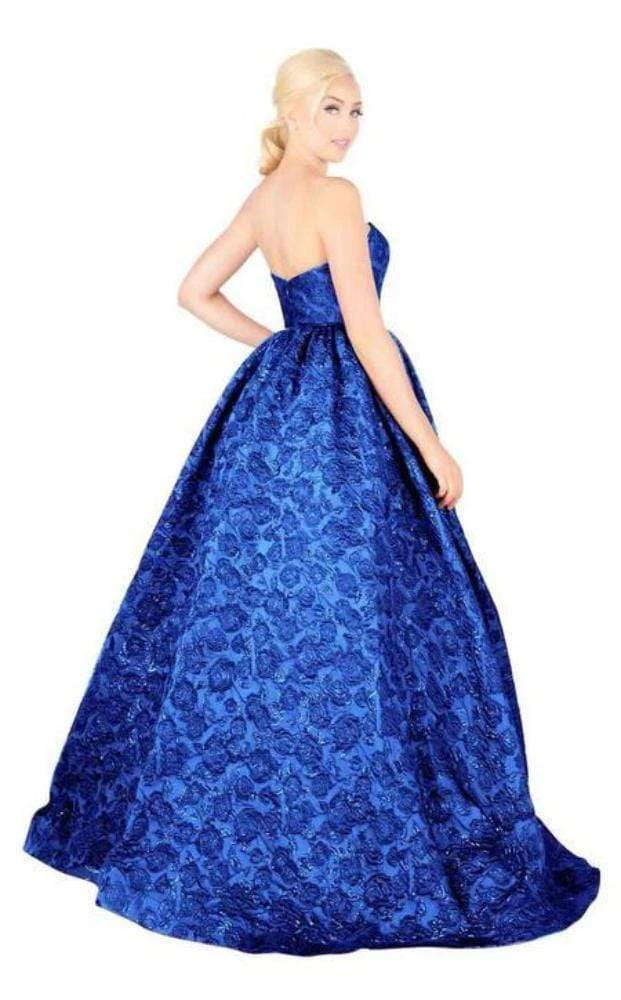 Formal Gowns Mac Duggal Ballgowns - 66745H Floral Brocade Sweetheart Ballgown 5 Formal Gowns Mac Duggal Ballgowns - 66745H Floral Brocade Sweetheart Ballgown