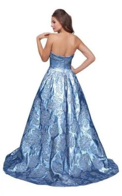 Formal Gowns Mac Duggal Ballgowns - 66947H Sweetheart Floral Brocade Ballgown