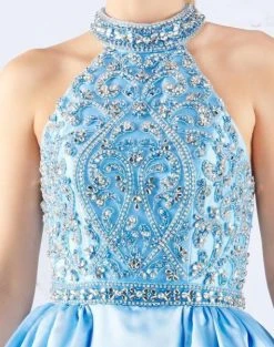 Mac Duggal Ballgowns - 67658H Embellished Halter Neck Ballgown 10 Mac Duggal Ballgowns - 67658H Embellished Halter Neck Ballgown