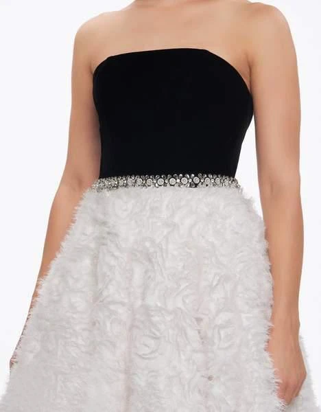 Formal Gowns Mac Duggal Ballgowns - 67684H Strapless Bodice Rosette Ballgown 7 Formal Gowns Mac Duggal Ballgowns - 67684H Strapless Bodice Rosette Ballgown