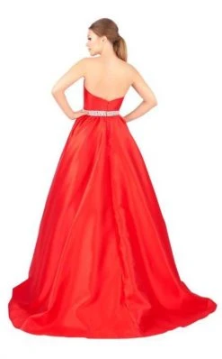 Mac Duggal Ballgowns - 67685H Jeweled Belt Strapless Sweetheart Gown Formal Gowns
