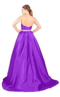 Mac Duggal Ballgowns - 67685H Jeweled Belt Strapless Sweetheart Gown Formal Gowns