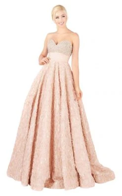 Formal Gowns Mac Duggal Ballgowns - 67695H Bead-Crusted Rosette Empire Ballgown 11 Formal Gowns Mac Duggal Ballgowns - 67695H Bead-Crusted Rosette Empire Ballgown