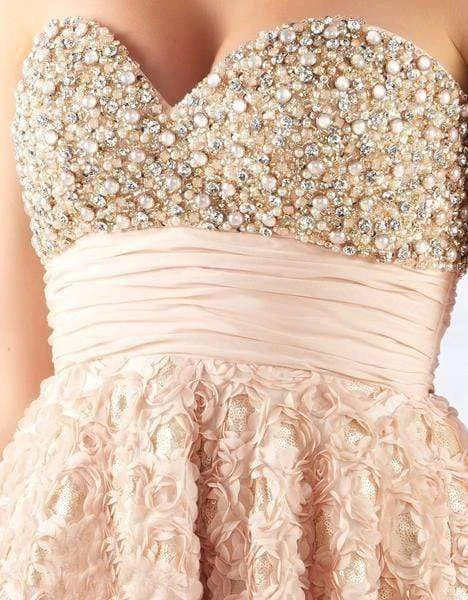 Formal Gowns Mac Duggal Ballgowns - 67695H Bead-Crusted Rosette Empire Ballgown 8 Formal Gowns Mac Duggal Ballgowns - 67695H Bead-Crusted Rosette Empire Ballgown
