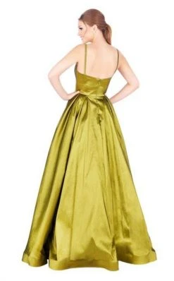 Mac Duggal Ballgowns - 77489H Plunging V-neck Pleated Ballgown 11 Mac Duggal Ballgowns - 77489H Plunging V-neck Pleated Ballgown