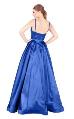 Mac Duggal Ballgowns - 77489H Plunging V-neck Pleated Ballgown 8 Mac Duggal Ballgowns - 77489H Plunging V-neck Pleated Ballgown
