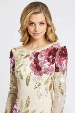 Formal Gowns Mac Duggal - Bateau Multi-Color Long Dress 4566R - 1 Pc Black Red Multi In Size 10 Available 13 Formal Gowns Mac Duggal - Bateau Multi-Color Long Dress 4566R - 1 Pc Black Red Multi In Size 10 Available