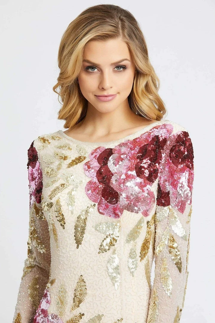 Formal Gowns Mac Duggal - Bateau Multi-Color Long Dress 4566R - 1 Pc Black Red Multi In Size 10 Available 8 Formal Gowns Mac Duggal - Bateau Multi-Color Long Dress 4566R - 1 Pc Black Red Multi In Size 10 Available