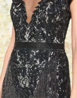 Mac Duggal Black White Red - 4898R Embellished Illusion Jewel Dress Formal Gowns 9 Mac Duggal Black White Red - 4898R Embellished Illusion Jewel Dress Formal Gowns