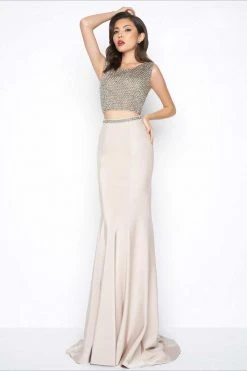 Mac Duggal - Black White Red Style 20063R Formal Gowns