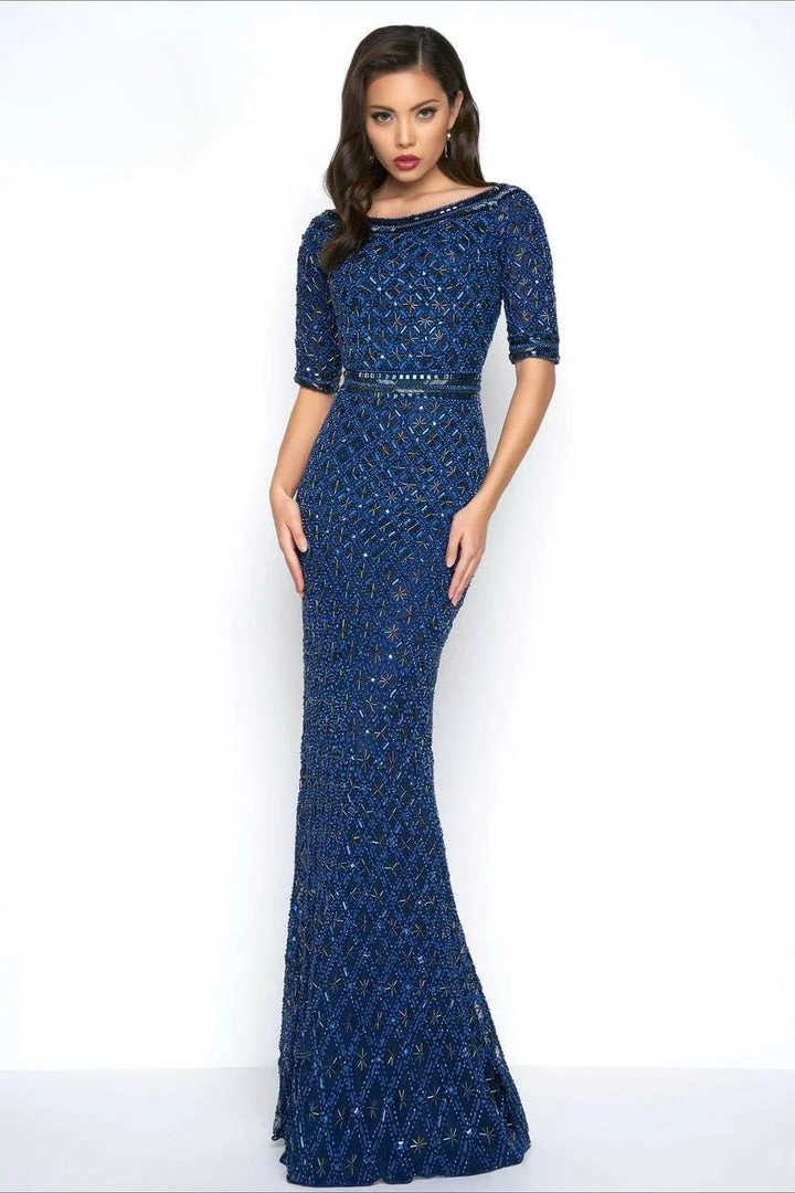 Formal Gowns Mac Duggal - Black White Red Style 4430R 3 Formal Gowns Mac Duggal - Black White Red Style 4430R