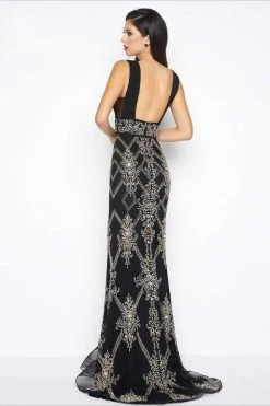 Formal Gowns Mac Duggal - Black White Red Style 50414R 5 Formal Gowns Mac Duggal - Black White Red Style 50414R