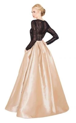 Formal Gowns Mac Duggal Couture - 12121D Long Sleeves Illusion Jewel Ballgown 11 Formal Gowns Mac Duggal Couture - 12121D Long Sleeves Illusion Jewel Ballgown