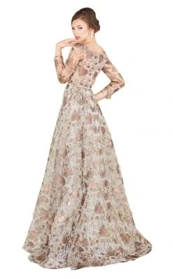 Mac Duggal Couture - 20123D Embossed Bateau A-Line Evening Gown 10 Mac Duggal Couture - 20123D Embossed Bateau A-Line Evening Gown