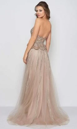 Mac Duggal Couture - 50561D Strapless Embellished Peplum A-line Dress Formal Gowns 6 Mac Duggal Couture - 50561D Strapless Embellished Peplum A-line Dress Formal Gowns
