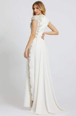 Mac Duggal Evening - 11130D Embroidered Jumpsuit With Overskirt