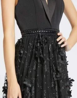 Formal Gowns Mac Duggal Evening - 12264D Floral Applique A-Line Evening Dress 7 Formal Gowns Mac Duggal Evening - 12264D Floral Applique A-Line Evening Dress