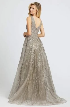Mac Duggal Evening - 20155D Bead Embellished Gown With Overskirt Formal Gowns