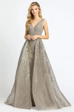 Mac Duggal Evening - 20155D Bead Embellished Gown With Overskirt Formal Gowns