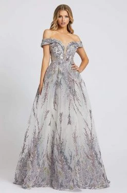 Mac Duggal Evening - 20174D Embellished Deep Off-Shoulder Ballgown Formal Gowns