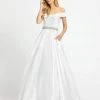 Formal Gowns Mac Duggal Evening - 48926D Embellished Off-Shoulder Satin Ballgown 1 Formal Gowns Mac Duggal Evening - 48926D Embellished Off-Shoulder Satin Ballgown