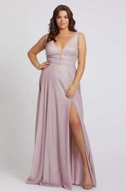 Formal Gowns Mac Duggal Fabulouss - 49043F Glittered Long Column Dress