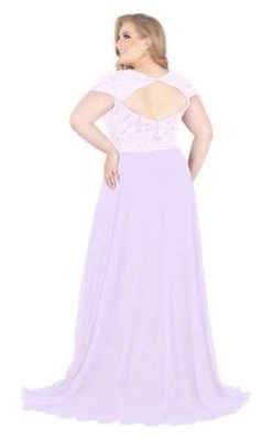 Mac Duggal Fabulouss - 66785F Beaded Bateau Chiffon A-line Dress