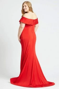 Formal Gowns Mac Duggal Fabulouss - 66812F Off-Shoulder Mermaid Dress With Train 6 Formal Gowns Mac Duggal Fabulouss - 66812F Off-Shoulder Mermaid Dress With Train