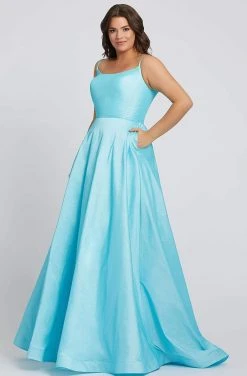 Formal Gowns Mac Duggal Fabulouss - 67219F Scoop Neck A-line Gown With Train