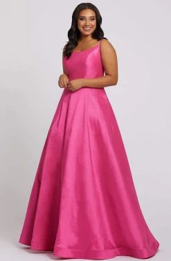 Formal Gowns Mac Duggal Fabulouss - 67219F Scoop Neck A-line Gown With Train