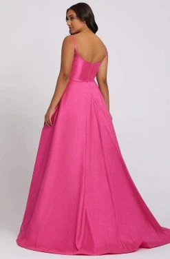 Formal Gowns Mac Duggal Fabulouss - 67219F Scoop Neck A-line Gown With Train