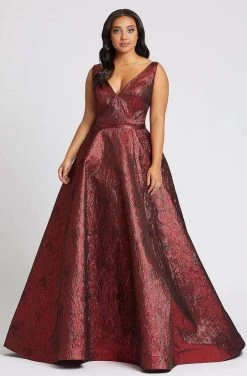 Mac Duggal Fabulouss - 67257F Sleeveless V-Neck A-line Dress