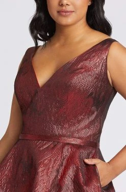 Mac Duggal Fabulouss - 67257F Sleeveless V-Neck A-line Dress