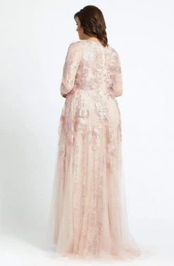 Mac Duggal Fabulouss - 77679F Embroidered Floral Long A-line Dress Formal Gowns