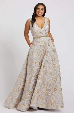 Mac Duggal Fabulouss - 77741F Embossed Flowers A-line Dress Formal Gowns