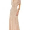 Mac Duggal Mother Of The Bride Dresses- Flutter Sleeve Beaded Formal Gown 35109 - 1 Pc Nude In Size 6 Available Formal Gowns 2 Mac Duggal Mother Of The Bride Dresses- Flutter Sleeve Beaded Formal Gown 35109 - 1 Pc Nude In Size 6 Available Formal Gowns