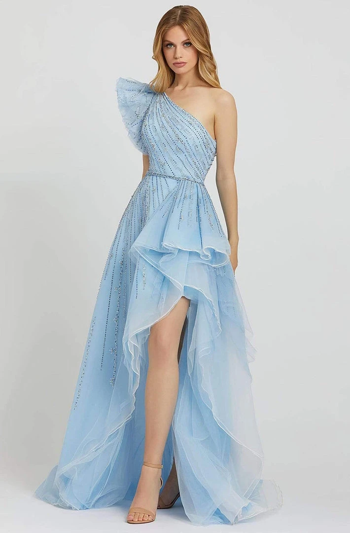 Mac Duggal Prom - 11118M Bedazzled One Shoulder A-line Dress Formal Gowns 3 Mac Duggal Prom - 11118M Bedazzled One Shoulder A-line Dress Formal Gowns